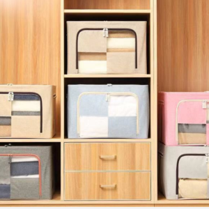 Magic square 4 steel frame storage box 66L