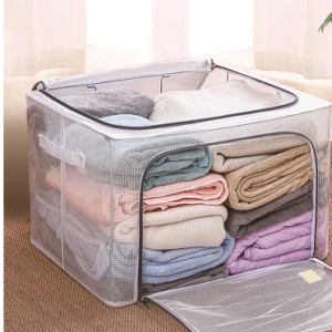 Transparent waterproof storage box 66L